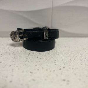 Black Leather Women's Belt size 34